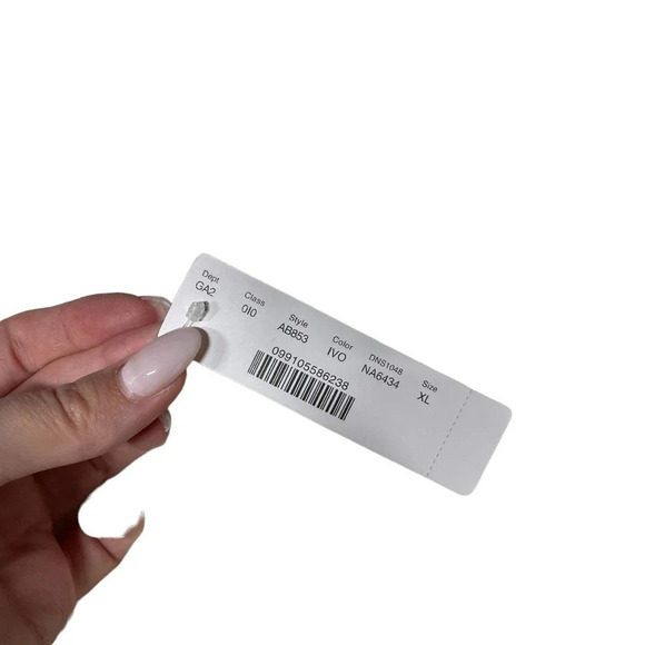 J. Crew Crewneck Scalloped Pointelle Sweater Ivory‎ Size XL - Picture 9 of 11